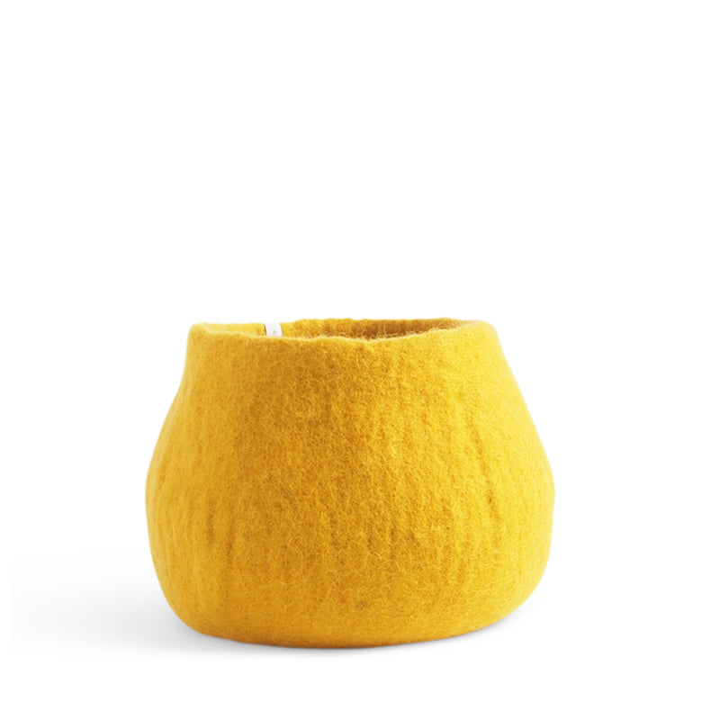 Ochre M | Wool Bloempot