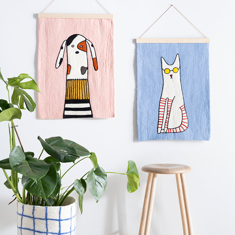 Dog in a Pink Room| Poster