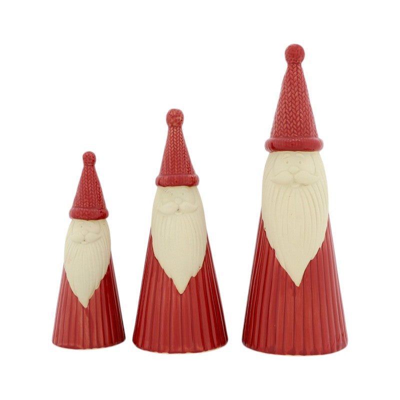 Kerstdecoratie | Deco Santa Claus set van 3