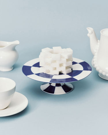 Cakestand Blue White Fêtes des Bêtes
