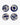 Blue Sophia Ontbijtbordje set van 4