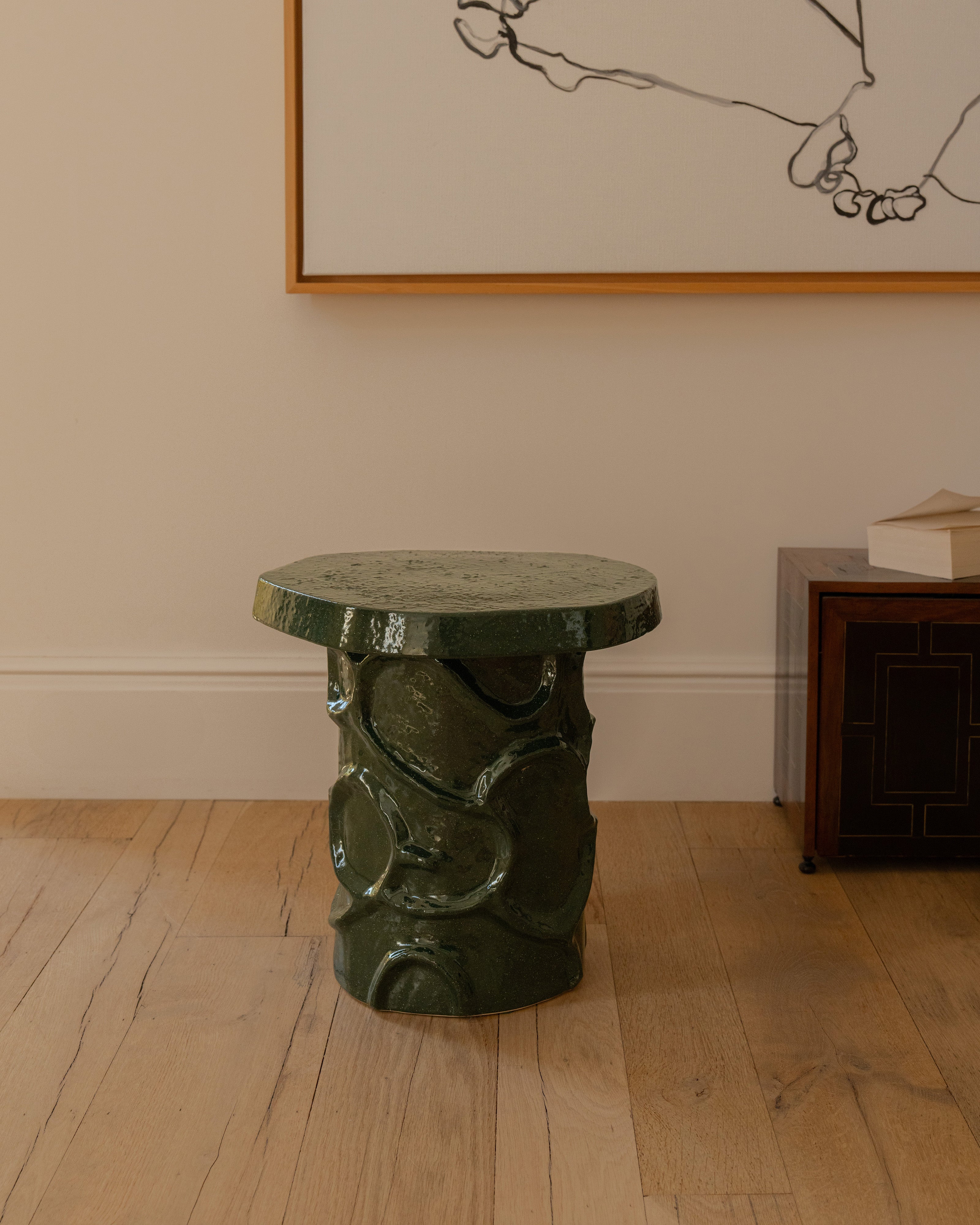 Side Table 07 Dark Green Mena