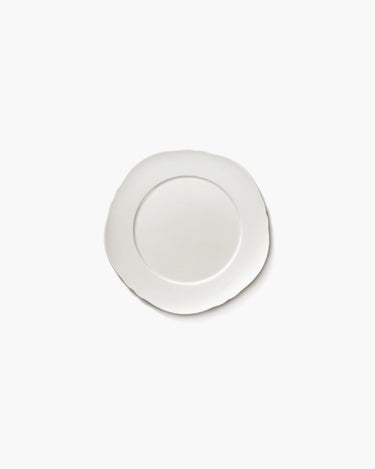 Dessert Plate White Silhouette Set van 6