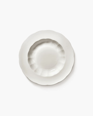 Deep Serving Plate White Silhouette set van 8