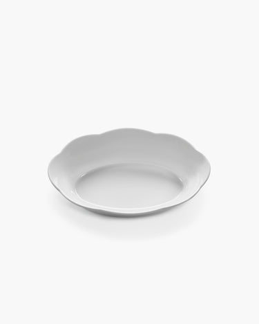 Serving Bowl Oval M White Silhouette Set van 2