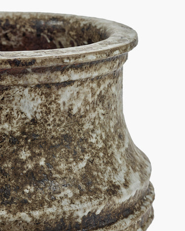Planter 01 M White Brown Mesa