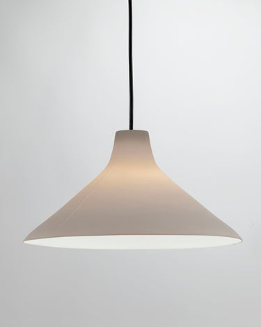 Hanglamp L Black White Seam