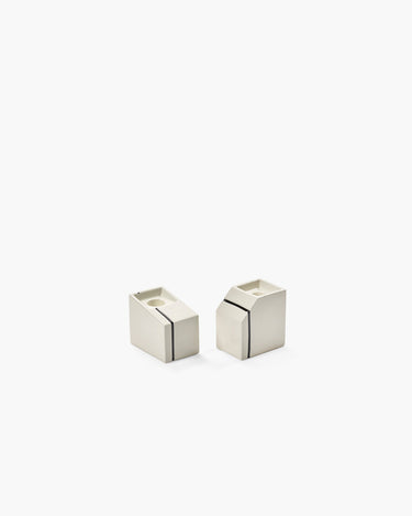 Kandelaar White Silos Set van 2