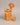 Owl Vase XS Orange After Midnight