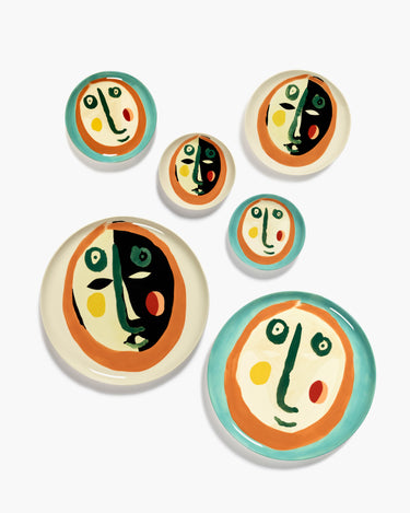Serving Plate Face set van 2