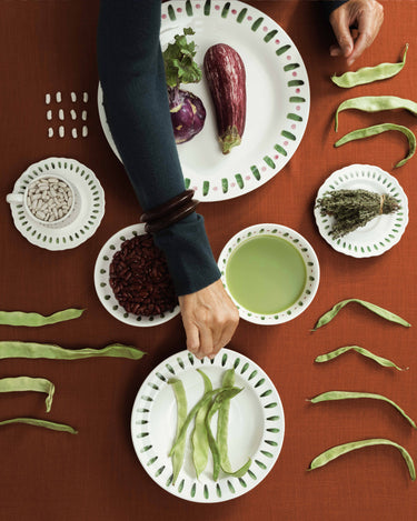 Rond Serveerbord Green Purple Charly