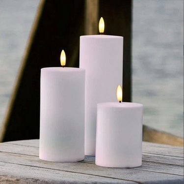Sille Outdoor 3 pcs set Ø7.5 x 10/15/20cm, White