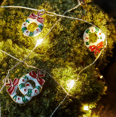 Nille Wreath, 10 LED - 90cm