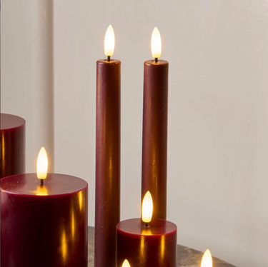Sille Rechargeable Taper Candles Set van 2