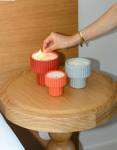 Geurkaars ⎮Podium Small Jeanne Coral Orange