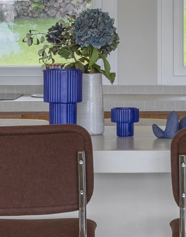Geurkaars ⎮Podium Medium Simone Blue Cobalt