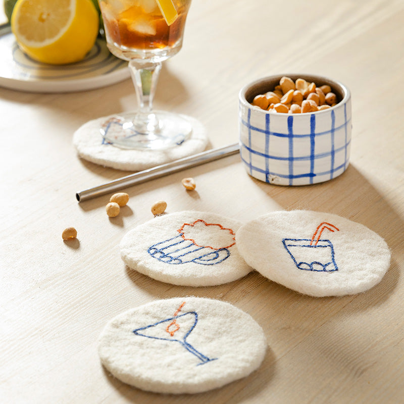 Wool Coaster pack of 4 | Coasters