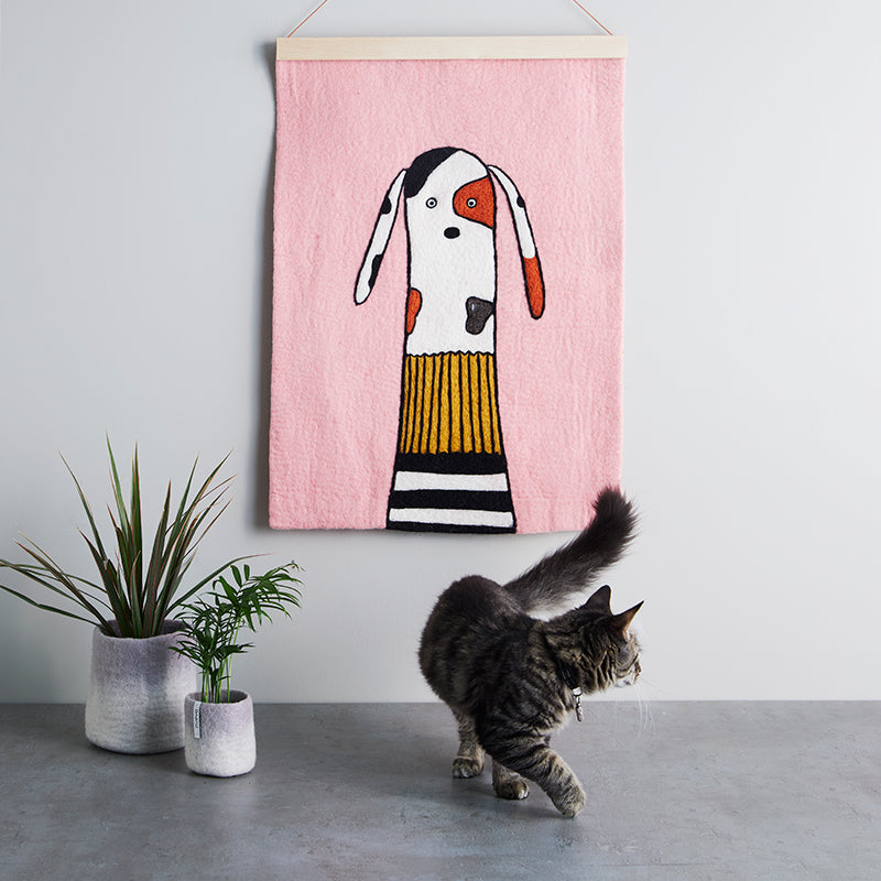 Dog in a Pink Room| Poster
